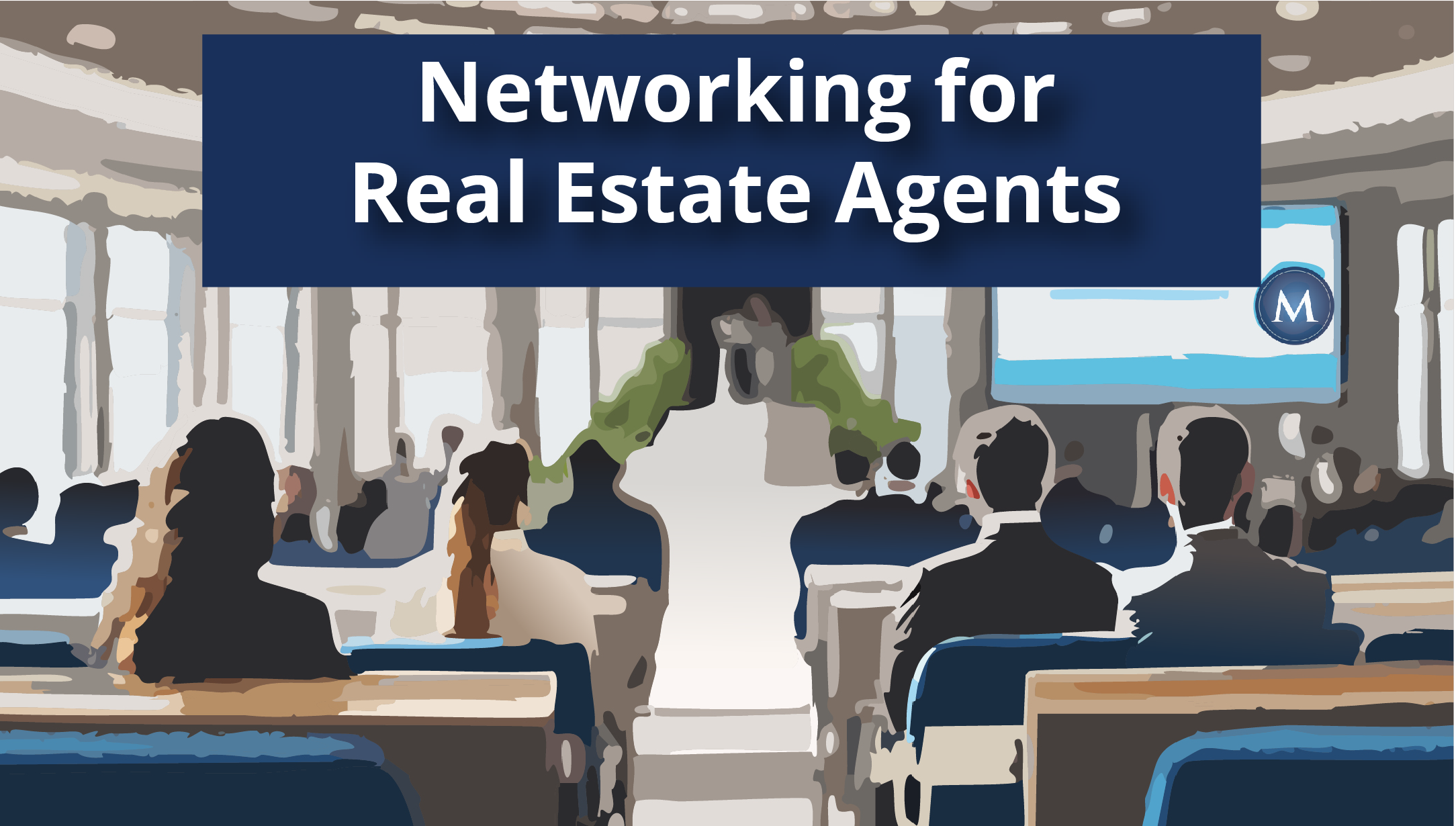 real estate agents at networking career seminar